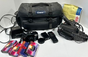 lot 255 image: Video  Camera Equipment Including Sony FX-420, Chargers, 2 Batteries, New Video Tapes, Olympus Superzoom 760 & More