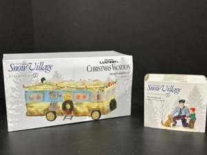 lot 285 image: Dept 56 COUSIN EDDIES RV Christmas Vacation National Lampoons GRISWOLD New in Box & Lost and Found Figures