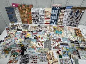 lot 173 image: Huge Lot of New and Sealed Scrapbooking or Collectable Stickers Unique - Qty 70
