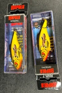 lot 322 image: Rare SKI-DOO Promotional Rapala Sinking Fishing Lure - New in Boxes - Qty 2