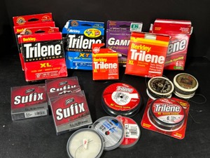 lot 351 image: Berkley Trilene, Sufix Elite & Vintage FISHING LINE Lot of Various Kinds