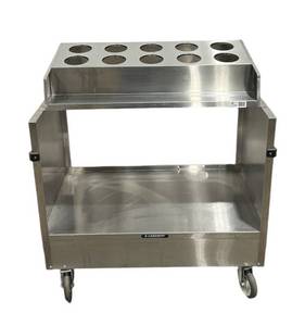 lot 450 image: Flatware & Tray Cart