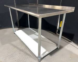 lot 296 image: Stainless Steel Kitchen Prep Table