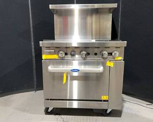 lot 297 image: New Cookrite Commercial Gas Range 36 Inch