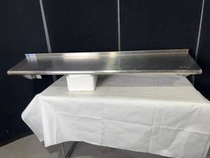 lot 396 image: Stainless Steel Wall Shelf
