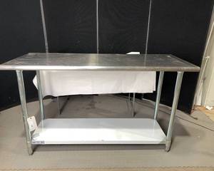 lot 477 image: Stainless Stel Prep Table