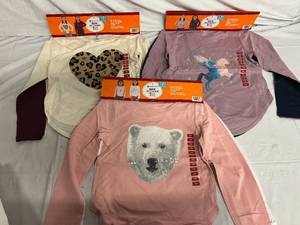 lot 55 image: 6 Members Mark Girls T-Shirts - Size 78