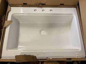 lot 75 image: Sinkology Ceramic In-Counter Sink
