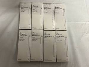 lot 241 image: 8 x 12 Packs Ballpoint Retractable Pens - Blue