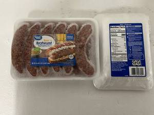 lot 38 image: G. 2x 45.6oz Beer n Bratwurst(12per Package)
