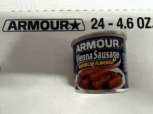 lot 252 image: 24x 4.6oz Armour Vienna Sausage-BBQ Flavor