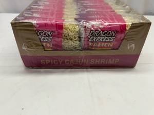 lot 407 image: KK. 24x 3oz Spicy Cajun Shrimp Ramen-Dragon Express
