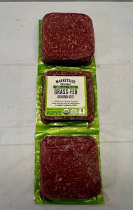 lot 31 image: B. 3x 1lb Grass-Fed Ground Beef 93%7%