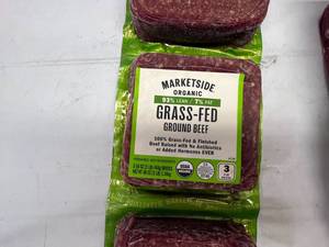 lot 33 image: B. 3x 1lb Grass-Fed Ground Beef 93%7%
