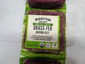 lot 35 image: B. 3x 1lb Grass-Fed Ground Beef 93%7%