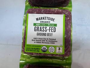 lot 36 image: B. 3x 1lb Grass-Fed Ground Beef 93%7%