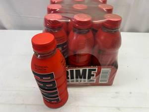 lot 119 image: P. 12x 16.9oz Prime Hydration Drink-Tropica Fruit