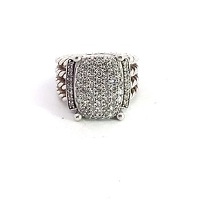 lot 6A image: David Yurman 1.12ctw Diamond Wheaton Cocktail Ring 925
