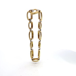 lot 17 image: 14k WhiteYellow Gold Fashion Bracelet