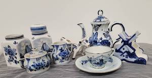 Delft Blue and White Tableware
