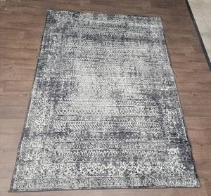 Bloom Rugs Turkish Area Rug - Cappadocia Collection - CharcoalSilver