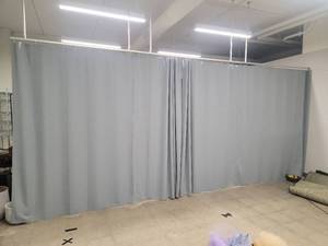 Ceiling Mount Hanging Drape Divider Unit - 18