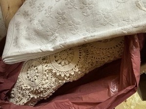 2 Vintage Tablecloths