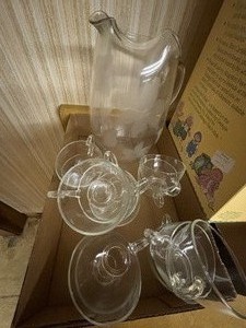 Vintage Glass Pitcher and more