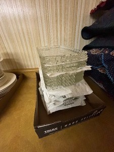 Vintage Glass Appetizer Trays