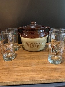 Duck Glasses and Boston Baked Bean Pottery