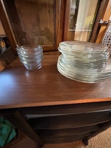 Clear Glass Dinner Set