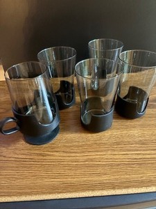 Vintage Drinking Glasses with Grips