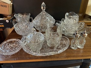 Vintage Crystal Serving Dishes