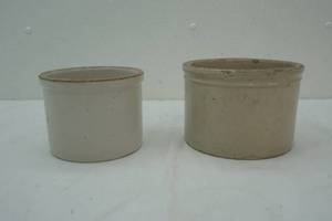 lot 21 image: 2 stone crocks