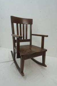 lot 172 image: vintage childrens rocking chair