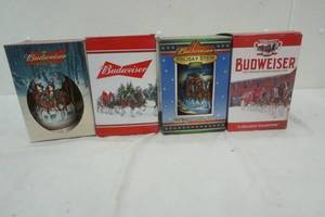 lot 193 image: collectible Budweiser Steins 4ct
