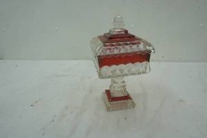 lot 182 image: vintage glass candy dish