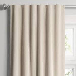 lot 36 image: Blackout Aruba Window Curtain Panel - Threshold-50W x 84L-Beige