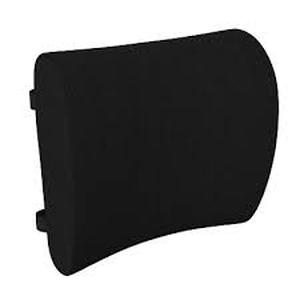 lot 29 image: Flash Furniture Rey Lumbar Support Pillow, Office Chair and Car Seat Cushion with Adjustable Straps and CertiPUR-US Certified Memory Foam, Black