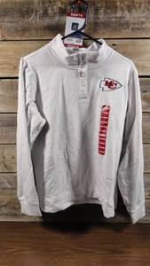 lot 109 image: NFL Team Apparel Women Sleepwear S Kansas City Chiefs Long Sleeve Football Cozy-XL
