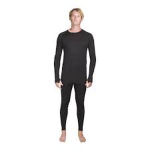 lot 129 image: Set of Mission Ridge Mens Premium Thermal Top & Bottom-Black-Large