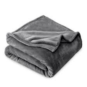 lot 166 image: Microplush Bed Blanket - Threshold-FullQueen-Charcoal