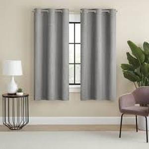 lot 178 image: 2pk Blackout Adagio Curtain Panels - Eclipse-Gray-63x37