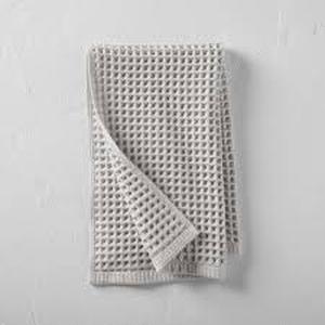 lot 192 image: Waffle Bath Towel - Casaluna-Hand Towel-Gray