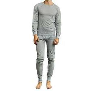 lot 196 image: Set of Mission Ridge Mens Premium Thermal Top and Bottoms-Grey-Medium