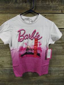 lot 200 image: Licensed Ladies Barbie Tee-White-X-Small