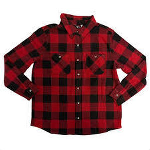 lot 205 image: Members Mark Womens Cozy Button Down-Buffalo Plaid-Medium