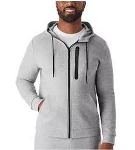 lot 230A image: Members Mark Mens Everyday Full Zip Active Hoodie-Large-Grey