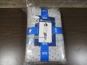 lot 217 image: Champion Girls 2 Piece Heavyweight Pullover Hoodie & Legging Active Set Size 1012-Grey
