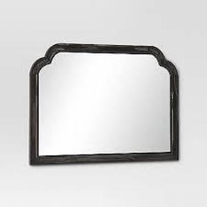 lot 235 image: 36 x 26 French Country Mantel Mirror Black - Threshold
